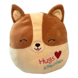 Squishmallow Regina the Corgi Hugs‎ and Kisses Plush